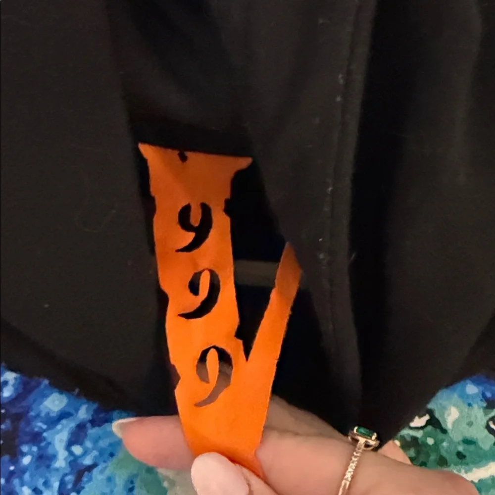 VLONE Black Hoodie with Colorful Graphic